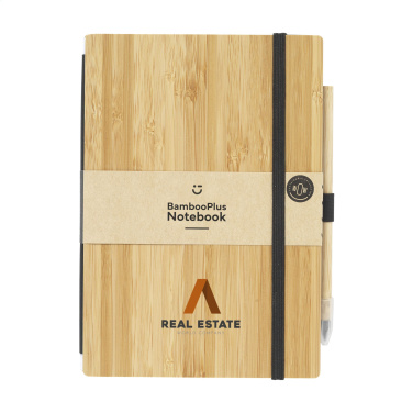 Logotrade liikelahjat kuva: BambooPlus Paper Notebook A5 - Inkless Pen