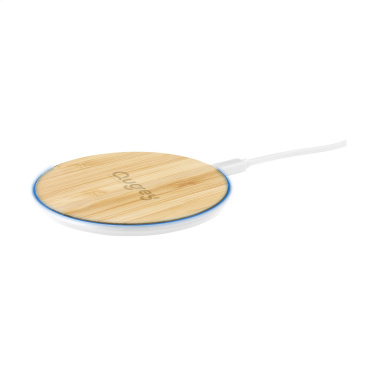 Logo trade mainoslahjat tuotekuva: Bamboo 10W Wireless Charger langaton pikalaturi