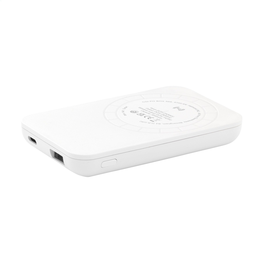Logo trade mainoslahjat tuotekuva: Force Magnetic RCS kierrätetty langaton Powerbank 5000