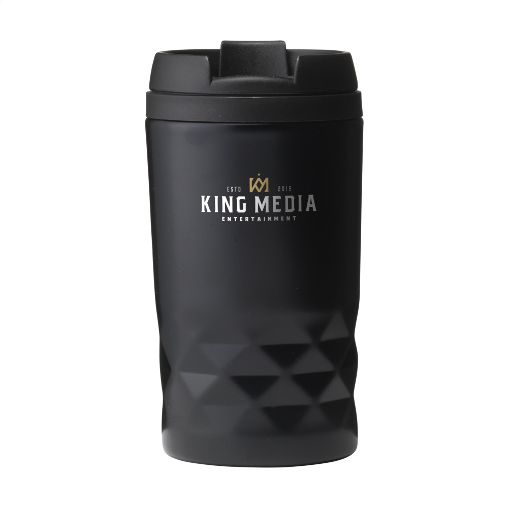Logotrade mainostuotet kuva: Graafinen Mini Muki RCS kierrätetystä teräksestä 250 ml lämpökuppi