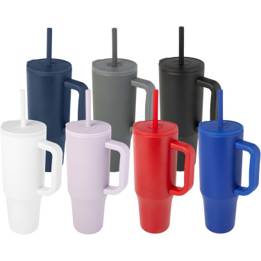 Logotrade liikelahja tuotekuva: Brady 900 ml:n RCS-sertifioitu eristetty juomamuki silikonipillillä