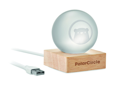 Logotrade liikelahjat mainoslahjat tuotekuva: LED lasipallo