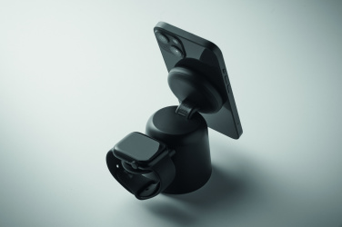 Logo trade liikelahja mainoslahja tuotekuva: 3 in 1 langaton laturi 15W