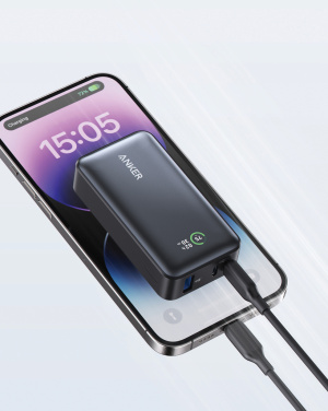Logotrade liikelahja tuotekuva: Anker PowerCore -varavirtalähde 10 000 mAh, 30 W