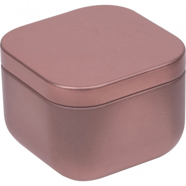 Logo trade mainoslahja ja liikelahja tuotekuva: Kynttilä peltisessä säilytysrasiassa PRAHAA