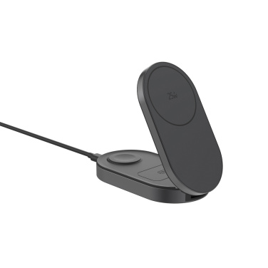 Logo trade mainoslahjat tuotekuva: Quantum ultra-nopea 3-in-1 25 W taitettava langaton laturi