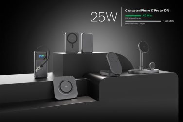 Logotrade mainoslahjat kuva: Quantum ultra-nopea 10 000 mAh magneettinen 25 W powerbank.