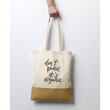 Logotrade reklaminės dovanos nuotrauka: Combi Organic Shopper maišelis (160 g/m²).