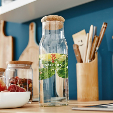 Logotrade reklaminiai produktai nuotrauka: Algarve Carafe 1 L su kamštiniu dangteliu