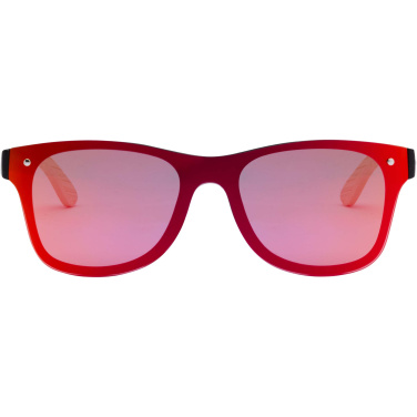 Logotrade verslo dovanos nuotrauka: Įdegio spalvos akiniai nuo saulės su bambukinėmis smiltelėmis