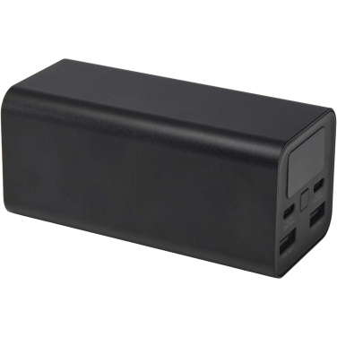 Logotrade reklaminės dovanos nuotrauka: „Acamar“ 20 000 mAh 70 W perdirbto aliuminio nešiojamojo kompiuterio išorinė baterija