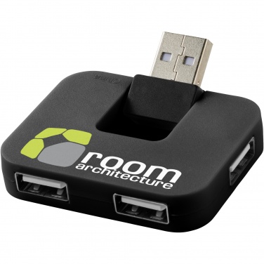 Logotrade biznesa dāvanas foto: Gaia 4 portu USB centrmezgls