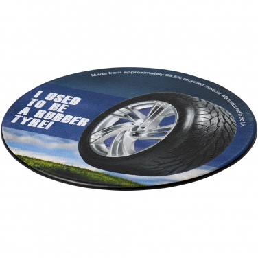 Logotrade dāvanas foto: Brite-Mat® apaļie paliktņi ar riepu materiālu