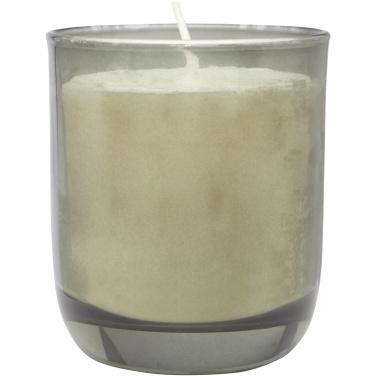 Logotrade logo dāvanas foto: Wellmark Discovery 200 ml roku ziepju dozators un 150 g aromātisko sveču komplekts - tumšs dzintara aromāts