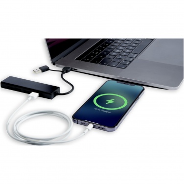 Logotrade korporatīvās dāvanas foto: Rise RCS pārstrādāta alumīnija USB 2.0 centrmezgls