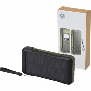 Logotrade dāvanas foto: Soldy 10 000 mAh RCS pārstrādāta plastmasas saules dinamo jaudas banka 
