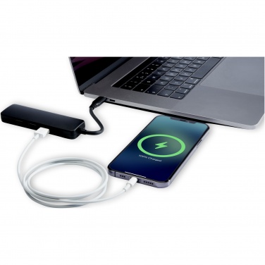 Logotrade korporatīvās dāvanas foto: Loop RCS pārstrādāta plastmasas multivides adapteris USB 2.0-3.0 ar HDMI portu