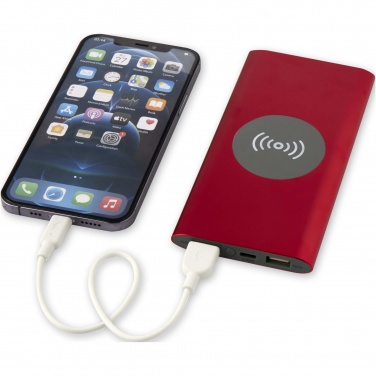 Logotrade Ideja dāvanas foto: Juice 8000 mAh C tipa pārstrādāta alumīnija bezvadu barošanas banka