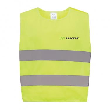 Logotrade logo dāvanas foto: GRS pārstrādāta PET augstas redzamības drošības veste 3-6 gadi