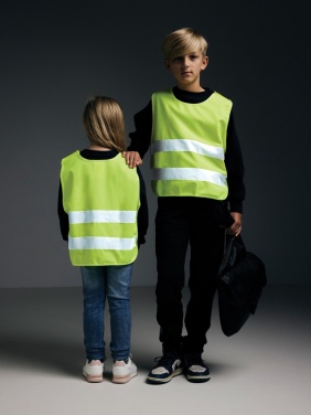 Logotrade logo dāvanas foto: GRS pārstrādāta PET augstas redzamības drošības veste 3-6 gadi