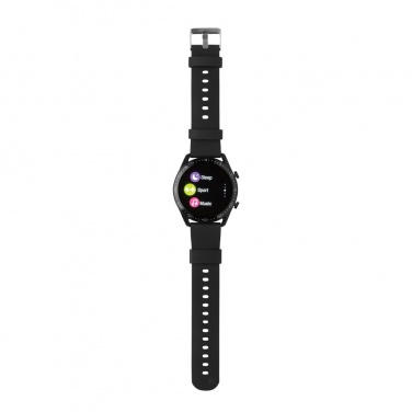Logotrade logo dāvanas foto: RCS pārstrādāts TPU Fit Watch apaļš