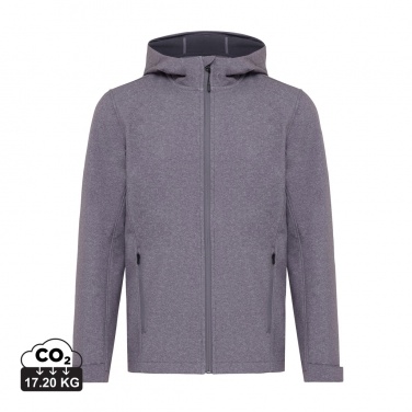 Logotrade korporatīvās dāvanas foto: Iqoniq Makalu vīriešu pārstrādāta poliestera soft shell jaka