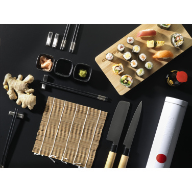 Logotrade ziemassvētku dāvanas foto: Temaki Bamboo Sushi Tray dāvanu komplekts