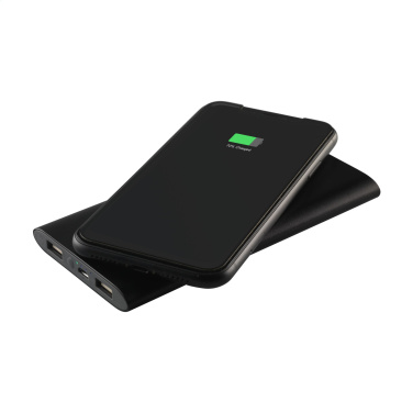 Logotrade Ideja dāvanas foto: Alumīnija 8000 Wireless Powerbank bezvadu lādētājs