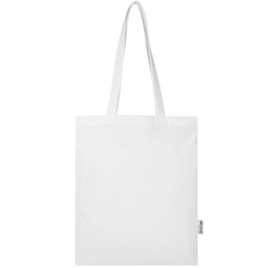 Logotrade logo dāvanas foto: Madras Blend 140 g/m² GRS pārstrādātas kokvilnas iepirkumu soma 7L