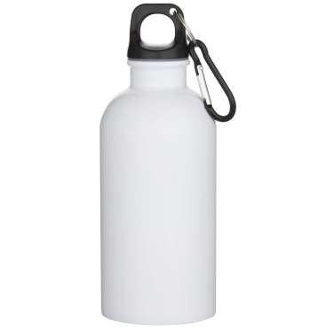 Logotrade logo dāvanas foto: Oregon 400 ml sublimācijas RCS pārstrādāta viensienas nerūsējošā tērauda ūdens pudele ar karabīni