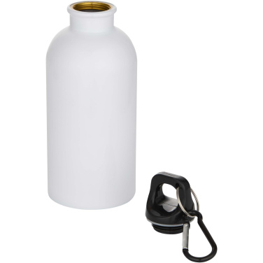Logotrade korporatīvās dāvanas foto: Oregon 400 ml sublimācijas RCS pārstrādāta viensienas nerūsējošā tērauda ūdens pudele ar karabīni