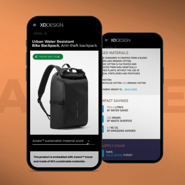 Logotrade biznesa dāvanas foto: Pilsētas ūdensizturīga velosipēdu mugursoma