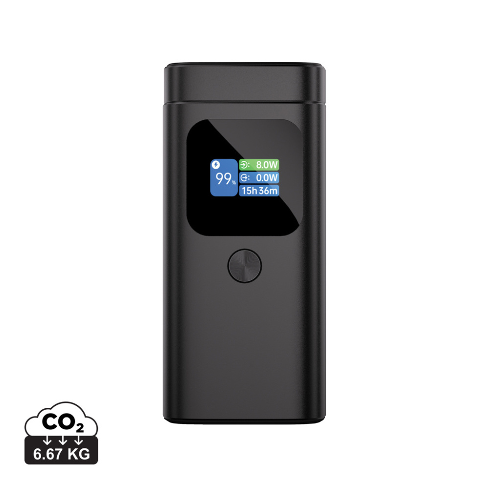 Logotrade logo dāvanas foto: Urban Vitamin Sunnyvale 100W 15.000mAh magnētiskā pārnēsājamā baterija