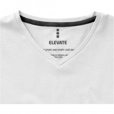 Логотрейд pекламные подарки картинка: Kawartha short sleeve men's organic V-neck t-shirt