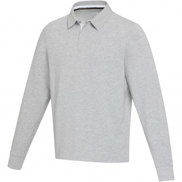 Логотрейд бизнес-подарки картинка: Clyde unisex organic rugby polo sweatshirt