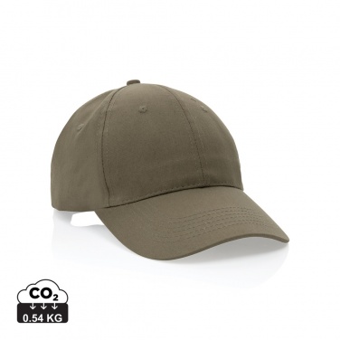 Логотрейд pекламные cувениры картинка: Кепка Impact 6 panel 190gr из переработанного хлопка с трассером AWARE™