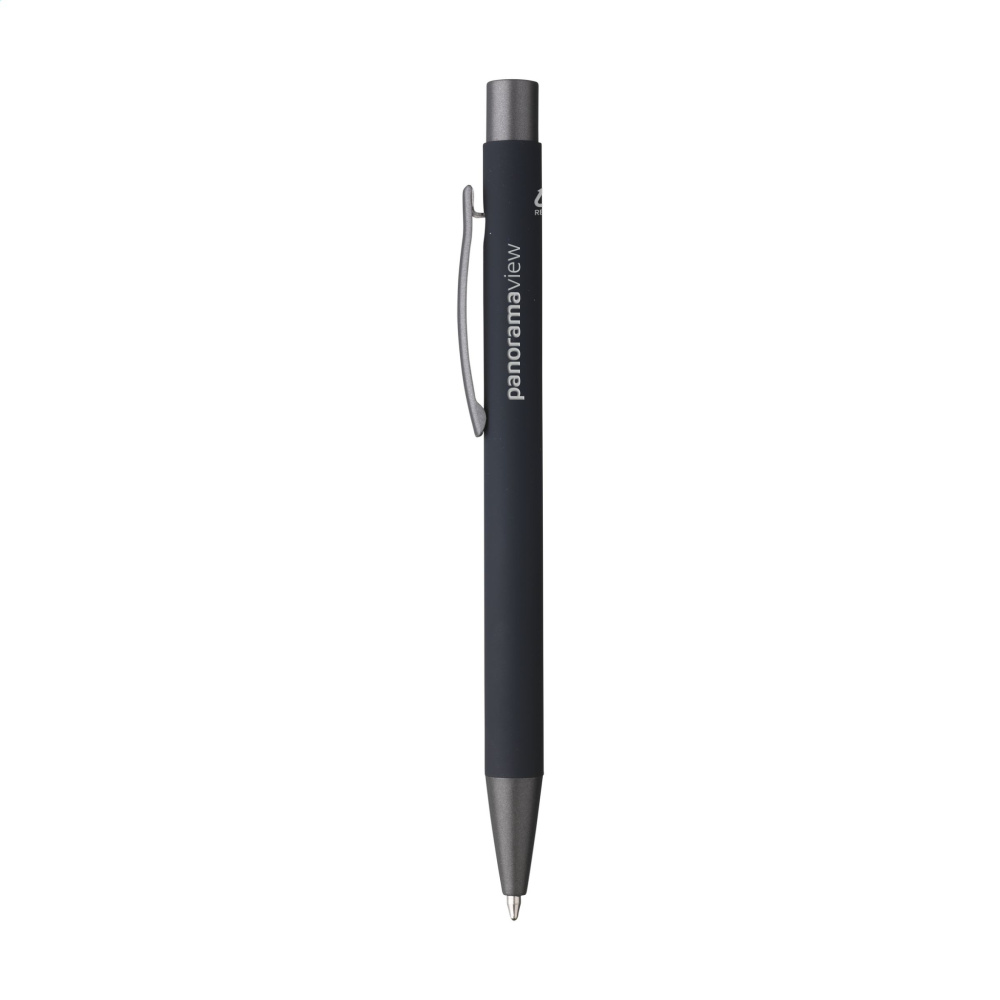 Логотрейд pекламные cувениры картинка: Ручки Brady Soft Touch из переработанного алюминия