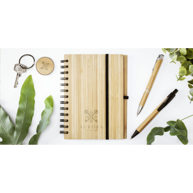 Лого трейд бизнес-подарки фото: Брелок для ключей Bamboo Key Circle