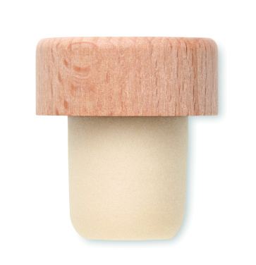 Логотрейд бизнес-подарки картинка: Beech wood bottle stopper
