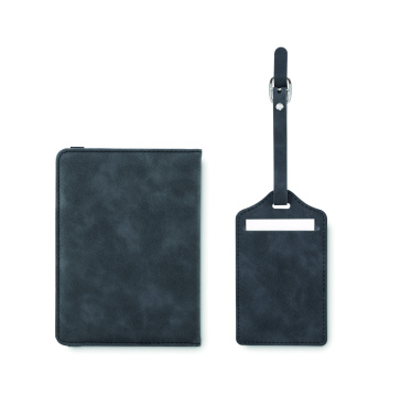 Лого трейд бизнес-подарки фото: Passport and luggage tag set