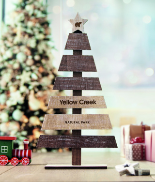 Лого трейд pекламные cувениры фото: Wooden Christmas tree