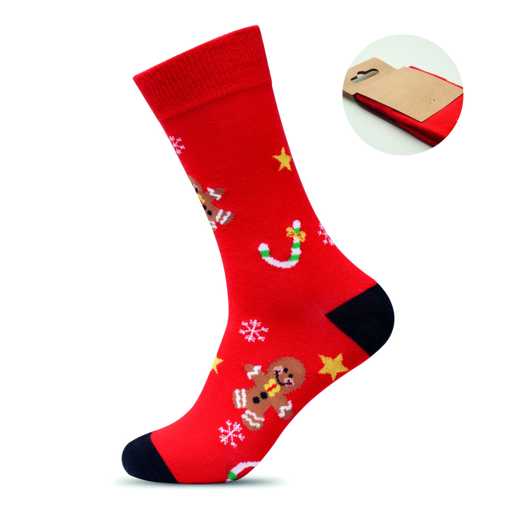 Логотрейд pекламные подарки картинка: Pair of Christmas socks L