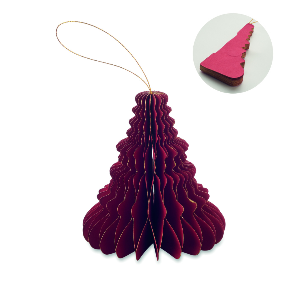 Логотрейд pекламные продукты картинка: Christmas paper tree hanger