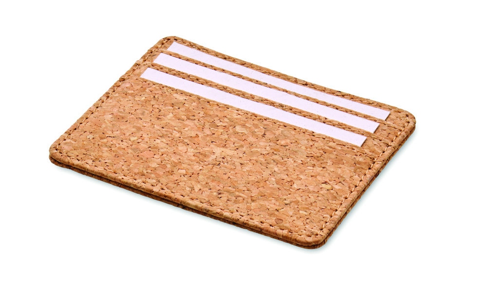 Лого трейд pекламные продукты фото: Cork cardholder with RFID