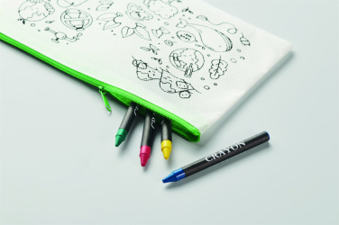 Лого трейд pекламные подарки фото: Pencil case with 4 crayons