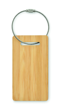 Логотрейд бизнес-подарки картинка: Bamboo luggage tag