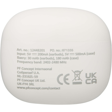 Лого трейд pекламные продукты фото: Alterf гарнитура True Wireless Bluetooth® из переработанной пластмассы с силиконовыми амбушюрами