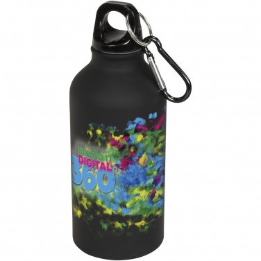 Logotrade kampanjprodukter bild: Oregon matt sportflaska med karbinhake 400 ml
