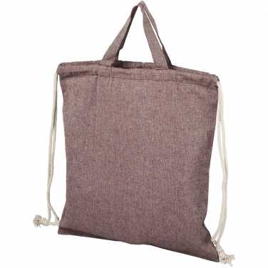 Logotrade profilprodukter bild: Pheebs ryggsäck med dragsko på 150 g/m² i återvunnet material 6L
