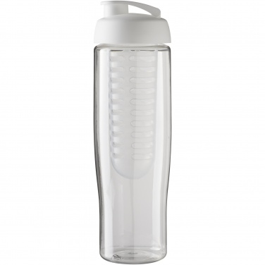 Logotrade presentreklam bild: H2O Active® Tempo 700 ml sportflaska med uppfällbart lock och fruktbehållare